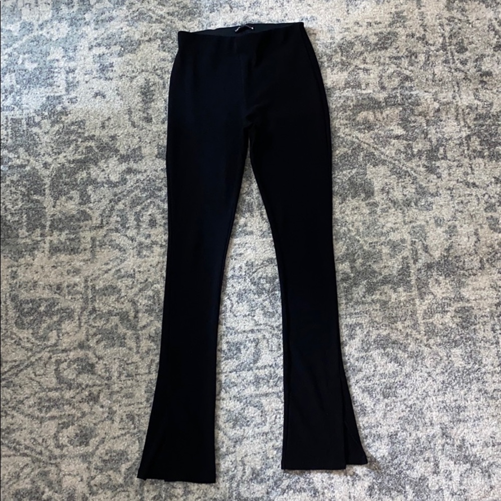 Zara Flare Ribbed Leggings
